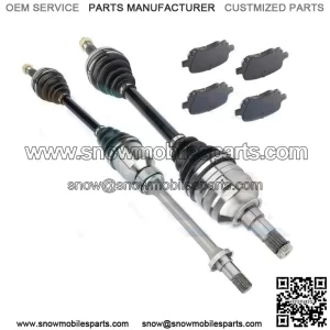 Front CV Axle Shaft & Brake Ceramic Pads for Toyota Solara SE 2.2L 1999-2001 (For: Toyota)