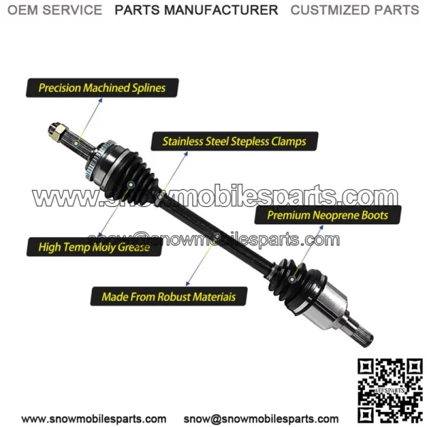 Front Right CV Axle Joint Shaft Assembly for Toyota Corolla Prizm 1993-2002 FWD (For: Toyota) - Image 3