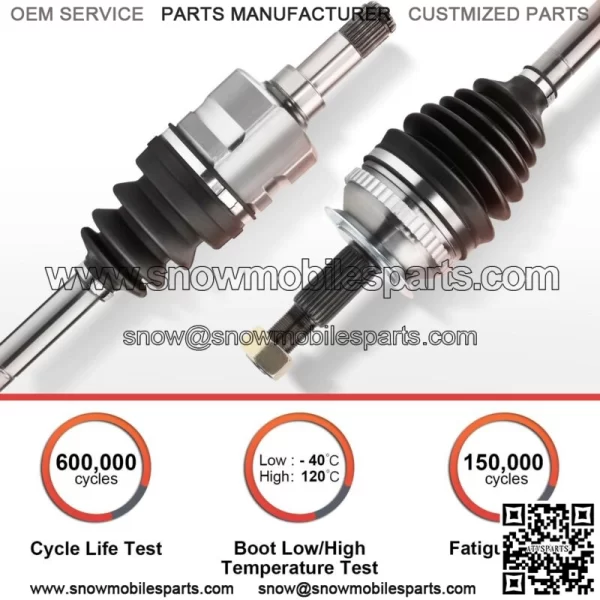 Front Left & Right CV Axle Shaft Assembly for Toyota Prius C 2012-2019 1.5L (For: Toyota) - Image 4