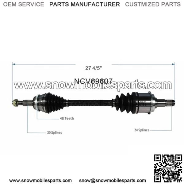 OE Front CV Axle CV Joint Shaft Assembly for Toyota Sienna Van 3.5L FWD 2004-10 (For: Toyota) - Image 2