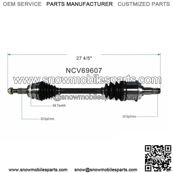 OE Front CV Axle CV Joint Shaft Assembly for Toyota Sienna Van 3.5L FWD 2004-10 (For: Toyota) - Image 4