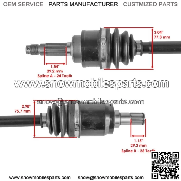 Rear Left CV Joint Axle fits Honda MUV700 Big Red 700 4X4 2009 2010 2011 - 2013 - Image 3