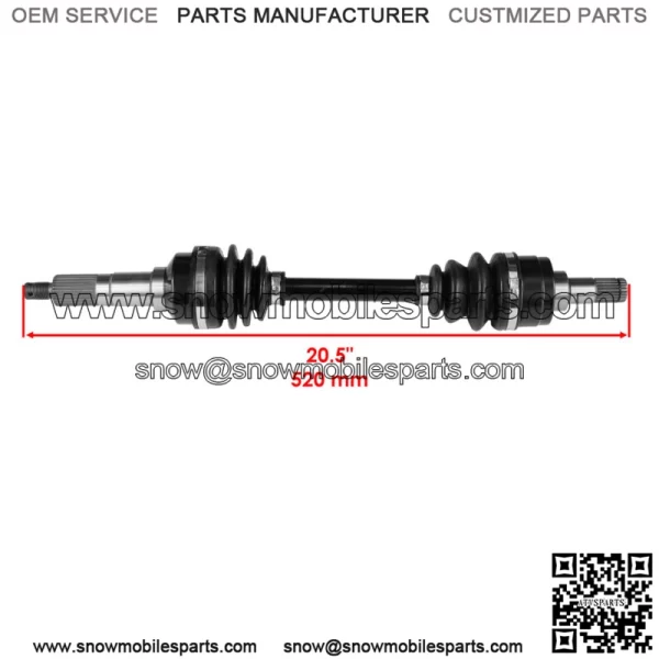 Front Left Complete CV Joint Axle for Yamaha Kodiak 400 YFM400FW 4WD 1993-1998 - Image 2