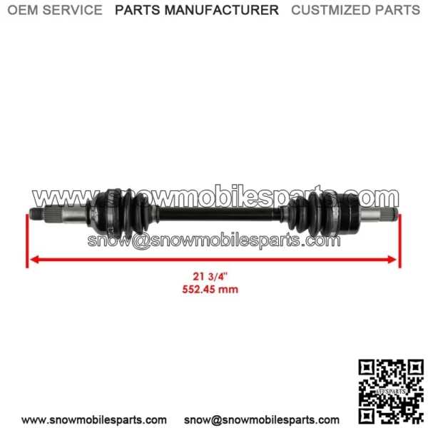 Front Left And Right CV Joint Axles for Yamaha Grizzly 700 YFM700 4WD 2014-2020 - Image 2