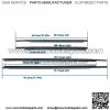 Window Weatherstrip Sweep Belt Outer Seal For 2007-2016 Yaris Sedan 68160-52150 - Image 3