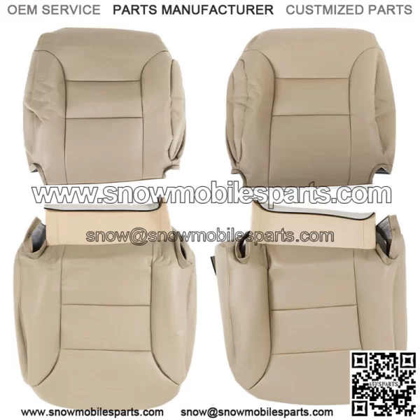 Seat Cover Tan Driver Passenger Bottom & Back  For 1995-1999 Chevy C1500 K1500