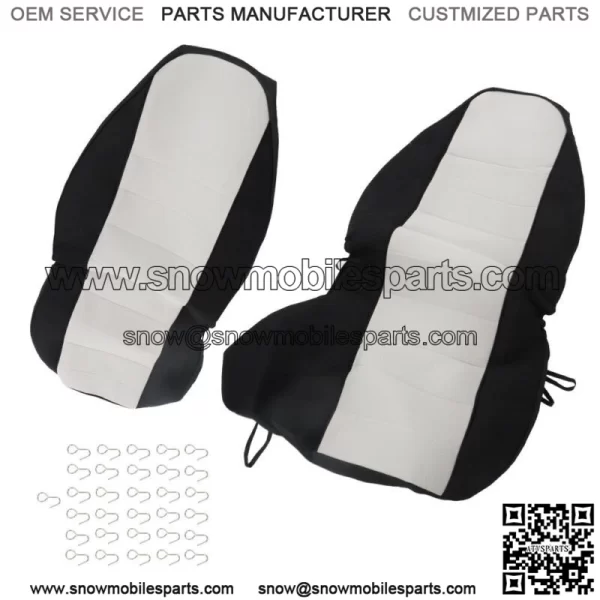 Fit For 1998-03 Ford Ranger 60/40 High Back Seats Car Seat Covers Blk/Silver - Image 3