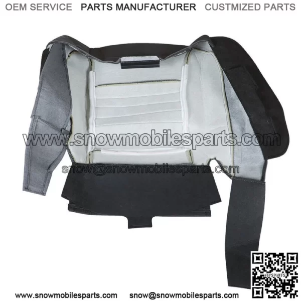 Front Driver Cloth Seat Cover For 2006-09 Dodge Ram 2500 3500 Regular Cab Gray - Image 2