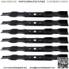 (6) Mower Blades  Mulching for Poulan 531307223 42" Decks