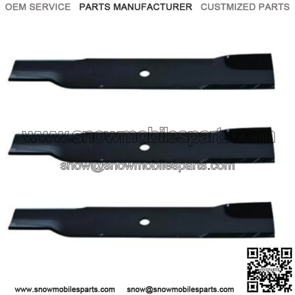 3PK Oregon 92-737 Mower Blade 16 1/2" replaces John Deere Dixon Gravely Hustler