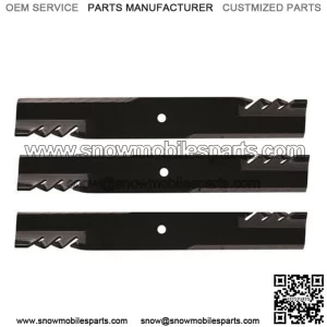 3PK Oregon 396-726 Gator Blade 54" replaces John Deere PT8721 AM104490 TCU29188
