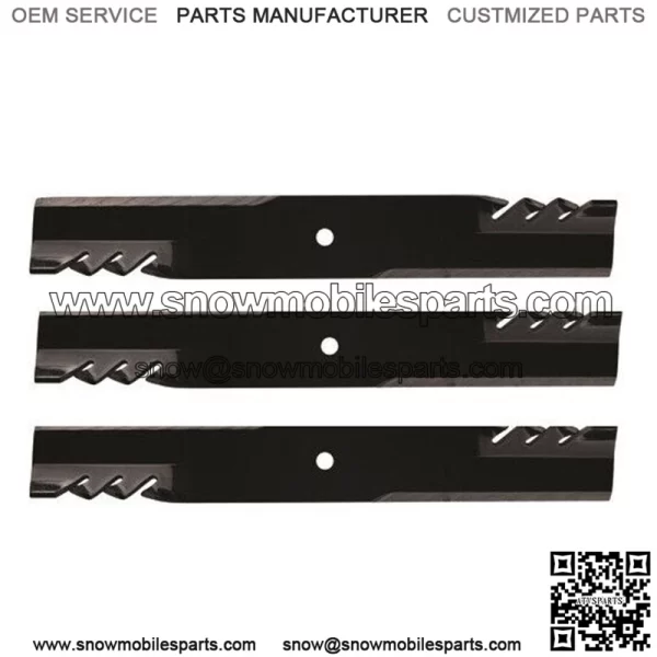 3PK Oregon 396-726 Gator Blade 54" replaces John Deere PT8721 AM104490 TCU29188