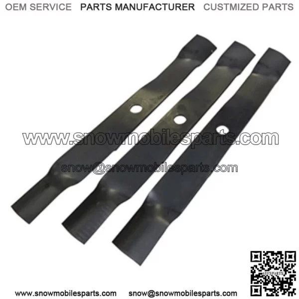 SET OF 3 John Deere Original Equipment Mower Blades - TCU18990