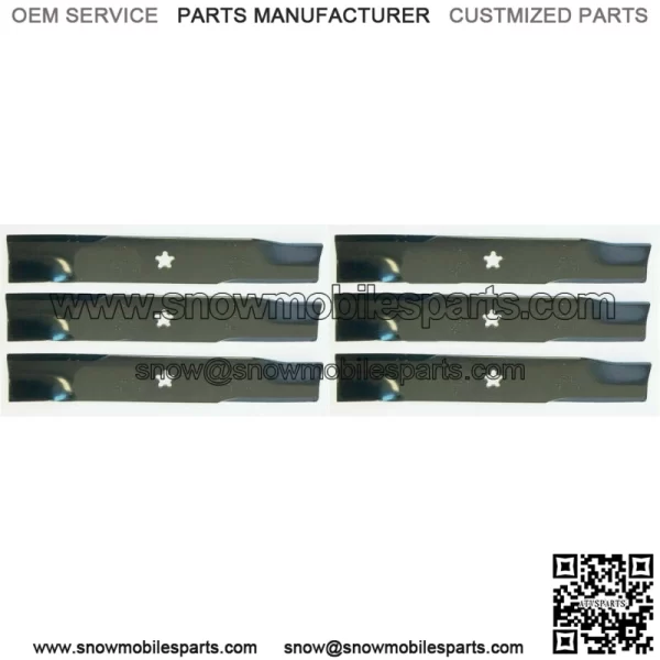 6 Blades for Husqvarna, Snapper, Yazoo: 539113425, 575296401 & More. 16-1/4"
