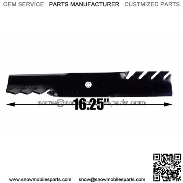 3 Gator Toothed Mulching Mower Blades fit Gravely ZT 00273000 04919100 48" Deck - Image 4