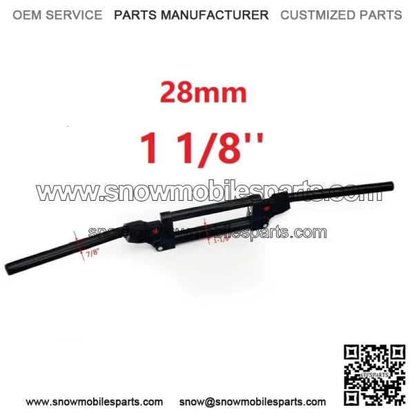 28mm 1 1/8" ATV Anti Vibration Handlebars for Yamaha Raptor 660 700 Banshee 350 (For: Yamaha)