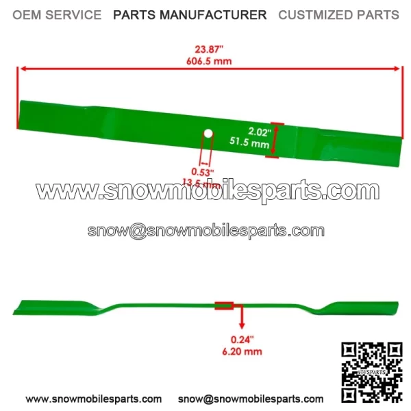 72" Deck Blades for King Kutter RFM-72 RSFM-72 RFM72 RSFM72 Finish Mower - Image 2