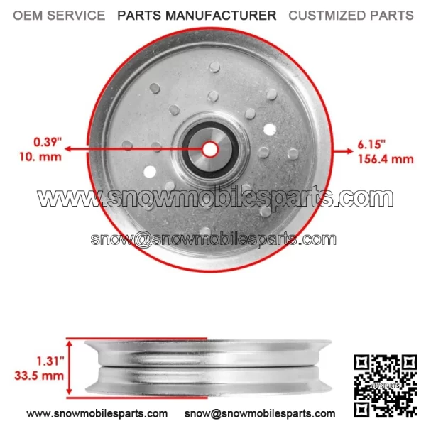 AM136252 Deck Pulley for John Deere EZtrak Z625 Z655 48" 54" 60" 62" - Image 2