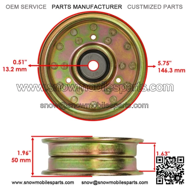 Deck Idler Pulley For John Deere Z915B Z915E Z920M Z920R Z930R Z930M Z950M Z950R - Image 2