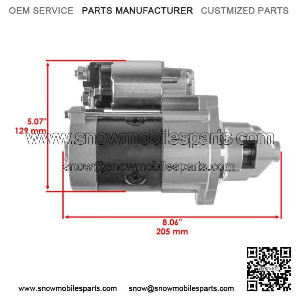 Starter for John Deere Z540M Z540R ZTrak Mower 12V CCW 10 Teet AUC12656 MIA11626 - Image 2