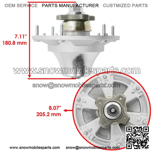 48" Deck Spindle Blade Kit For John Deere Z510 Z710 Z7810 Z820 Z910 Z915 Z920 - Image 2