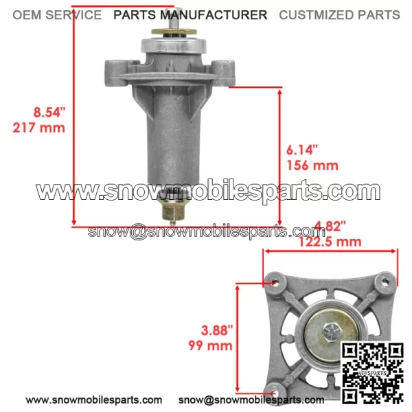 30" Deck Spindle & Blade Kit For Husqvarna RZ3016 For Poulan Pro 301ZX - Image 2