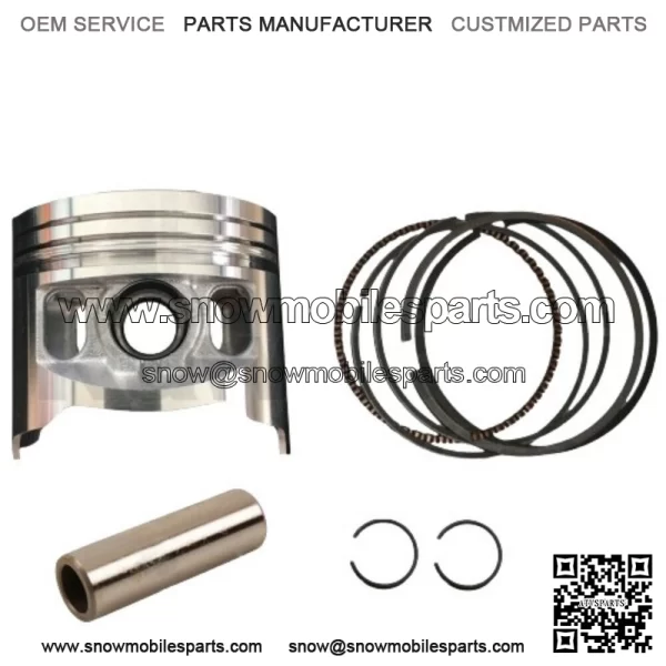 2002-2009 KAWASAKI KLX110 PISTON KIT COMPLETE (PISTON, PIN, RINGS, CIRCLIPS)