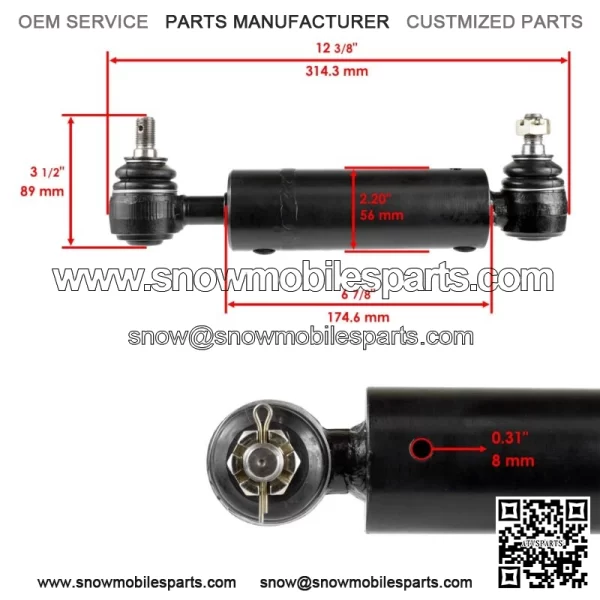 Steering Cylinder For John Deere 415 425A 051999 445C 051045 455A 050089 - Image 2
