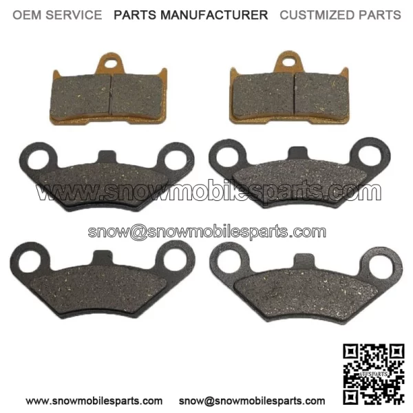 6Pcs Front Rear Brake Pads for CFMoto 500CC 600CC X5 X6 X8 U5 ATV UTV
