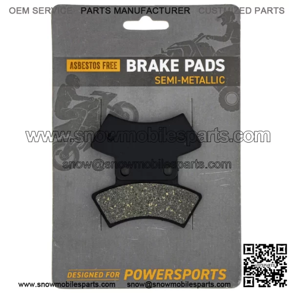 Brake Pad Set for Polaris 2200899 2200464 Rear Center Semi-Metallic Sportsman (For: Polaris)