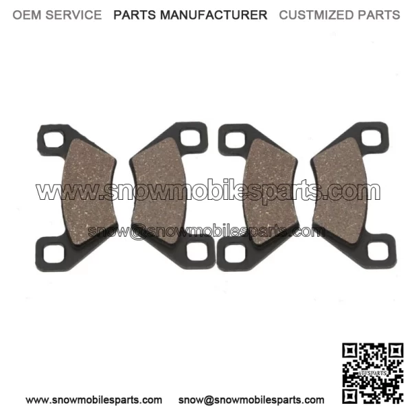 Rear Organic Brake Pads 2006 Polaris Hawkeye 4x4 Set Full Kit  Complete ry (For: Polaris)