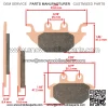 Front and Rear Brake Pads for Can Am DS250 Bombardier DS 250 2006-2022 - Image 2