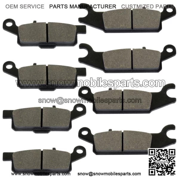 Front and Rear Brake Pads for Yamaha Grizzly 700 YFM700F 2007-2020 (For: Yamaha) - Image 4