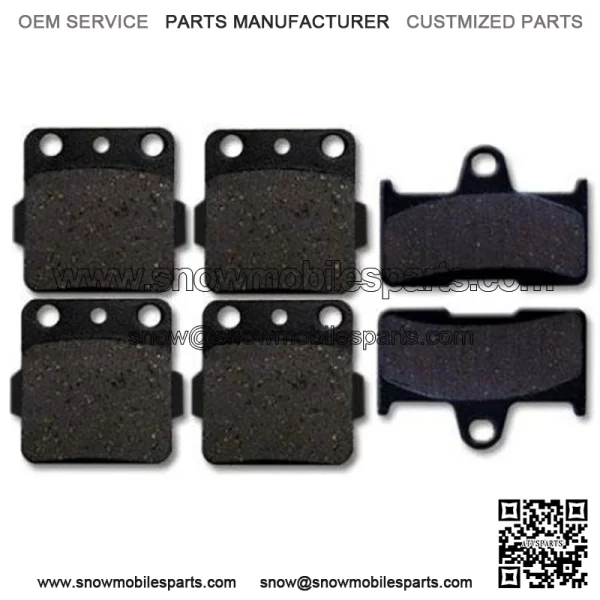 YAMAHA Front + Rear Brake Pads Grizzly 660 (02-08) NEW (For: Yamaha)