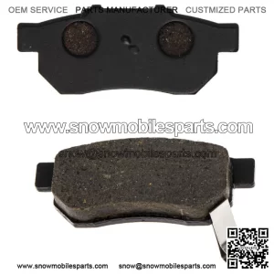 Brake Pad Set for Honda 06454-HL1-A01 Rear Left Organic Big Red 700 (For: Honda)