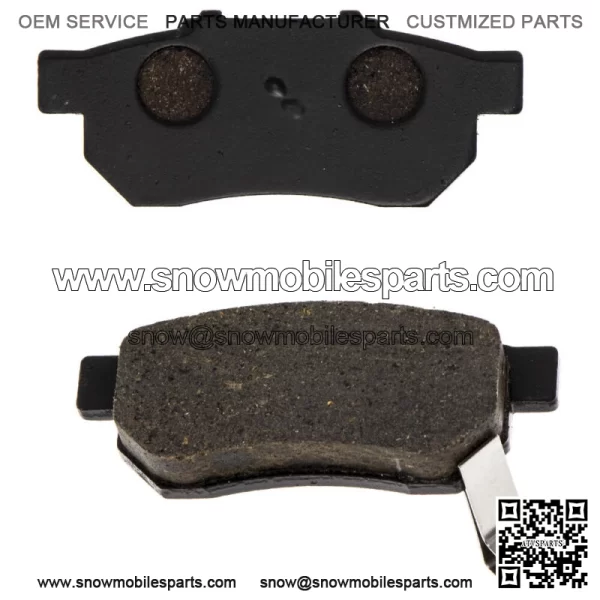 Brake Pad Set for Honda 06454-HL1-A01 Rear Left Organic Big Red 700 (For: Honda)