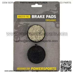 Brake Pad Set for Yamaha Exciter II LE Venture GT Phazer SR540 Center Organic (For: Yamaha)