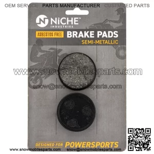 Brake Pad Set for Yamaha VK540 Phazer Venture Ovation Rear Semi-Metallic (For: Yamaha)
