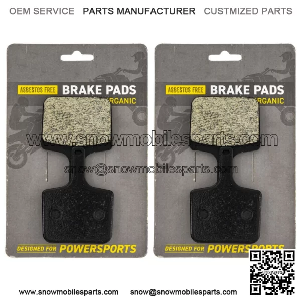 Brake Pad Set for Polaris Indy 600 RMK Switchback 800 Rear Organic 2 Pack (For: Polaris)