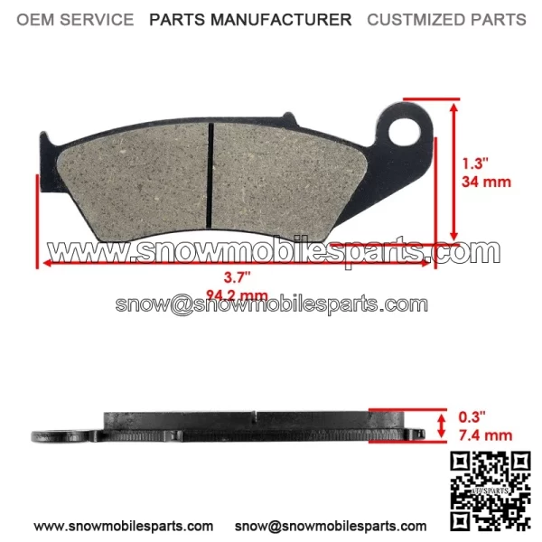 Front and Rear Brake Pads for Kawasaki KX250 KX250X KX450X 2021-2025 - Image 3