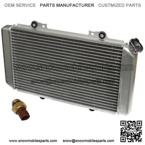 Radiator for Yamaha Grizzly 660 YFM660F 2002 2003 2004 With Heat Sensor