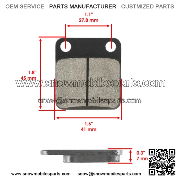Front Brake Pads and Rear Brake Shoes for Suzuki DR200SE DR 200SE 2015-2020 - Image 2