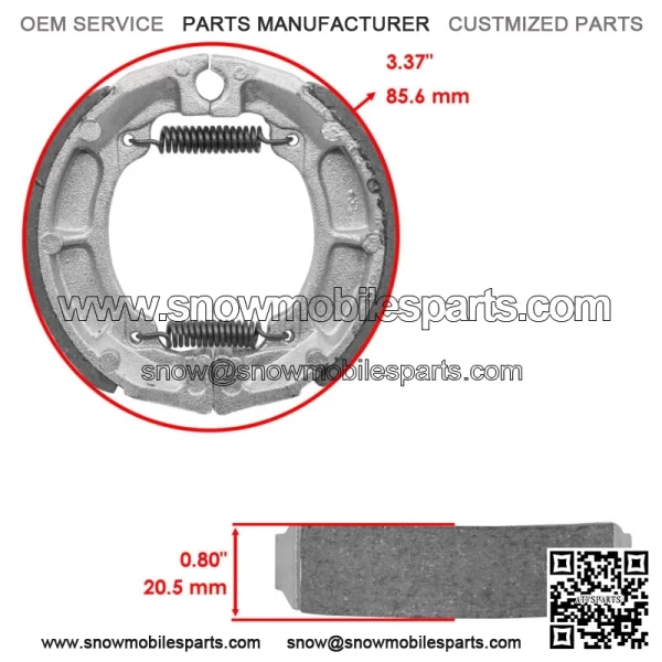 Front Brake Shoes for Kawasaki KLX110 2002-2025 / KLX110L 2010-2024 / 41048-1083 - Image 2