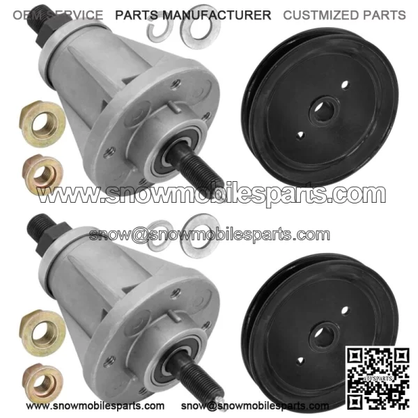 Deck Spindle & Pulley for Toro 05-36MR03 05-36MR04 36" / 05-37SC01 05-37SC02 37" - Image 4