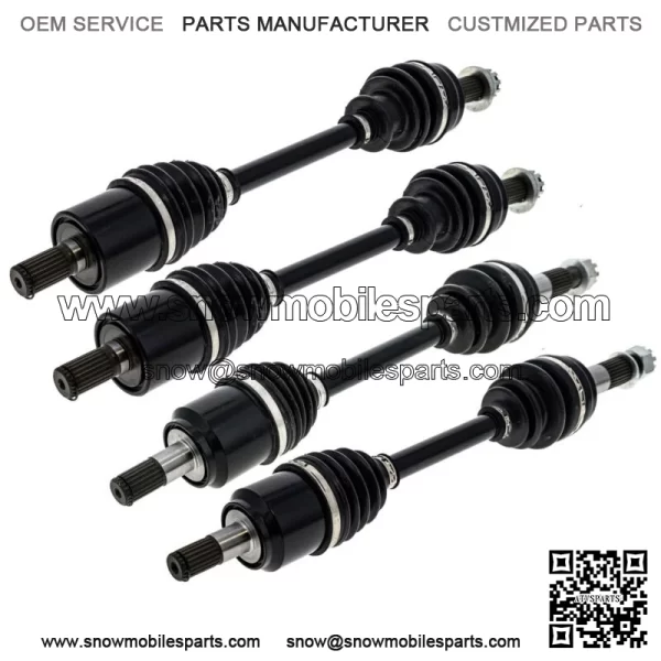 Front Rear CV Axle Kit For Honda Rancher 420 44350-HR6-MF1 42250-HR6-MF1 - Image 2