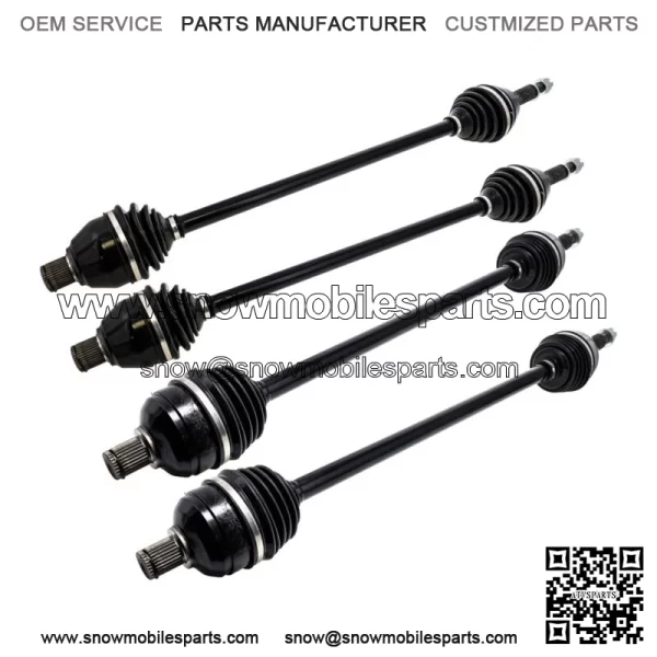 Front Rear CV Axle Kit For Polaris RZR Pro R 4 Sport 1337064 1334561 - Image 2