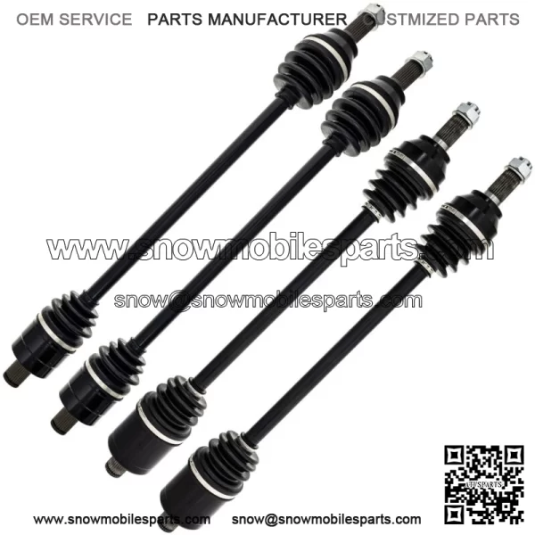 Front Rear CV Axle Kit For Polaris General XP 1000 DLX 1334269 1334268