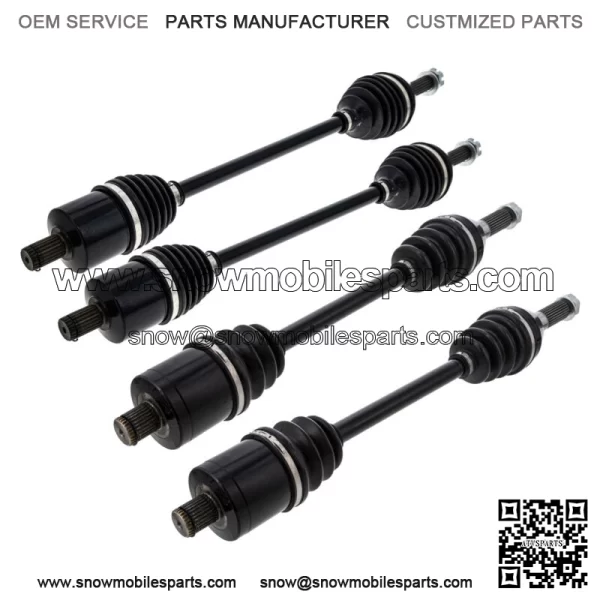 Front Rear CV Axle Kit For Polaris Ranger 570 Crew 570-6 1333517 1333069 - Image 2