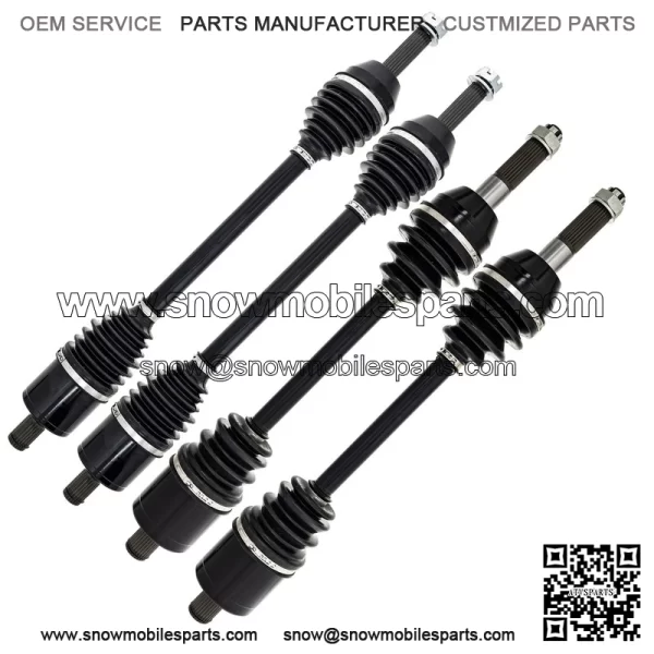 Front Rear CV Axle Kit for Polaris Ranger 570 Crew 1336966 1334361