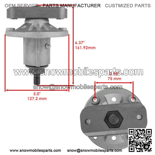GY20479 48" Deck Spindle For John Deere Sabre 1948GV 1948HV 2148HV - Image 2